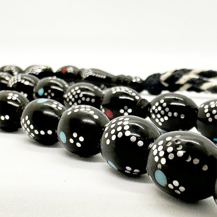 كوك اسود مطعم بالمعدن والاحجار 10 ملي 33 حبايه