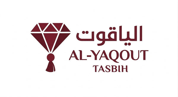 Al-Yaqout Tasbih logo with a red diamond-shaped design on a white background
